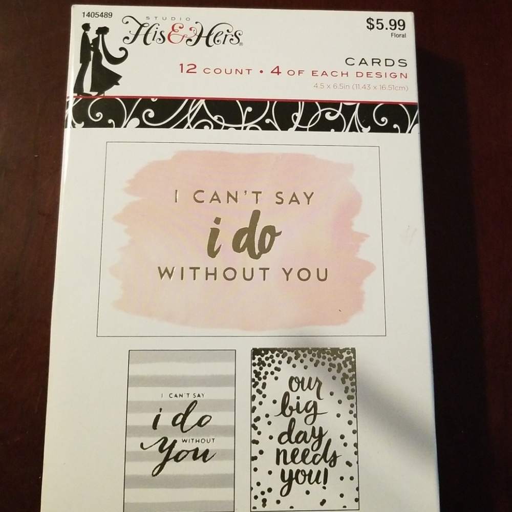 Bridal proposal cards